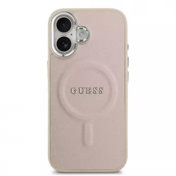Guess Apple iPhone 17 PU Saffiano MagSafe Hülle Pink