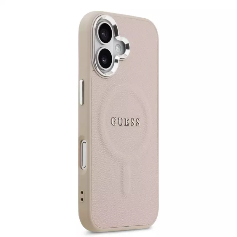 Guess Apple iPhone 17 PU Saffiano MagSafe Hülle Pink