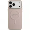 Guess Apple iPhone 17 Pro Max Silikonhülle mit MagSafe Classic Logo Pink