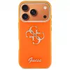 Guess IML 4G Script Metal Case für iPhone 15 Pro - Orange