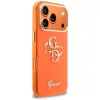 Guess IML 4G Script Metal Case für iPhone 15 Pro - Orange