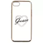 Guess Apple iPhone 7/8 Apple Heart TPU Hülle Gold