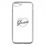 Guess Apple iPhone 7 Plus / 8 Plus Apple Heart TPU Hülle Silber