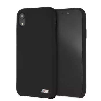 BMW Hard Cover Silicone für Apple iPhone XR Schwarz M Collection
