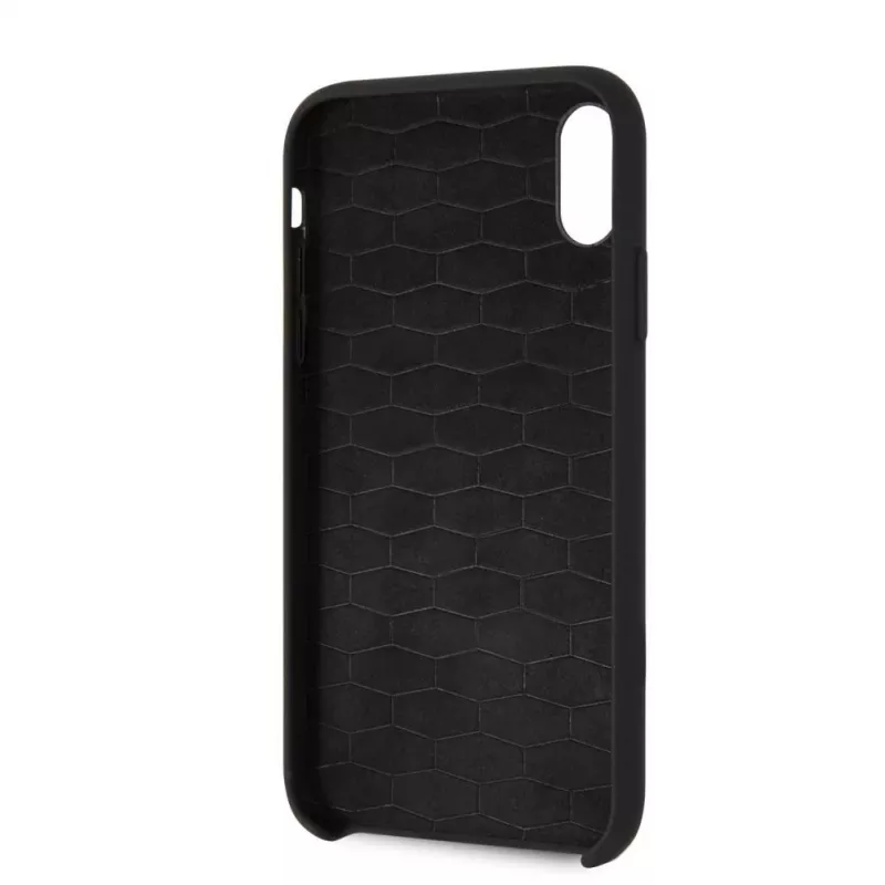 BMW Hard Cover Silicone für Apple iPhone XR Schwarz M Collection