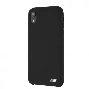 BMW Hard Cover Silicone für Apple iPhone XR Schwarz M Collection