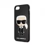 Karl Lagerfeld Full Body Iconic Cover für iPhone 7/8/SE 2020 Schwarz