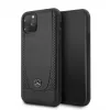 Mercedes-Benz Apple iPhone 11 Pro Leder Hardcase Perforation Schwarz