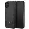 Mercedes-Benz Apple iPhone 11 Pro Max Leder-Hardcase mit Perforation Schwarz
