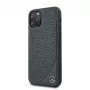 Mercedes-Benz Apple iPhone 11 Pro Quilted Genuine Leather Case Blau