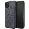 Mercedes-Benz Apple iPhone 11 Pro Max Quilted Genuine Leather Back Cover Blau