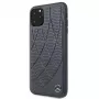 Mercedes-Benz Apple iPhone 11 Pro Max Quilted Genuine Leather Back Cover Blau