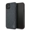 Mercedes-Benz Apple iPhone 11 Quilted Genuine Leather Case Blue