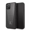 Mercedes-Benz Apple iPhone 11 Pro Hard Case Leder Carbon Schwarz