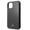 Mercedes-Benz Apple iPhone 11 Pro Max Hard Case Leder Carbon Schwarz