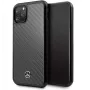 Mercedes-Benz Apple iPhone 11 Pro Max Hard Case Leder Carbon Schwarz