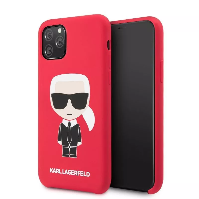 Karl Lagerfeld Iconic Body Cover für Apple iPhone 11 Pro - Rot