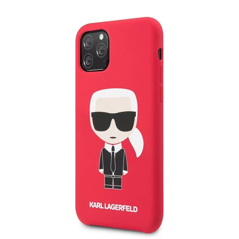 Karl Lagerfeld Iconic Body Cover für Apple iPhone 11 Pro - Rot