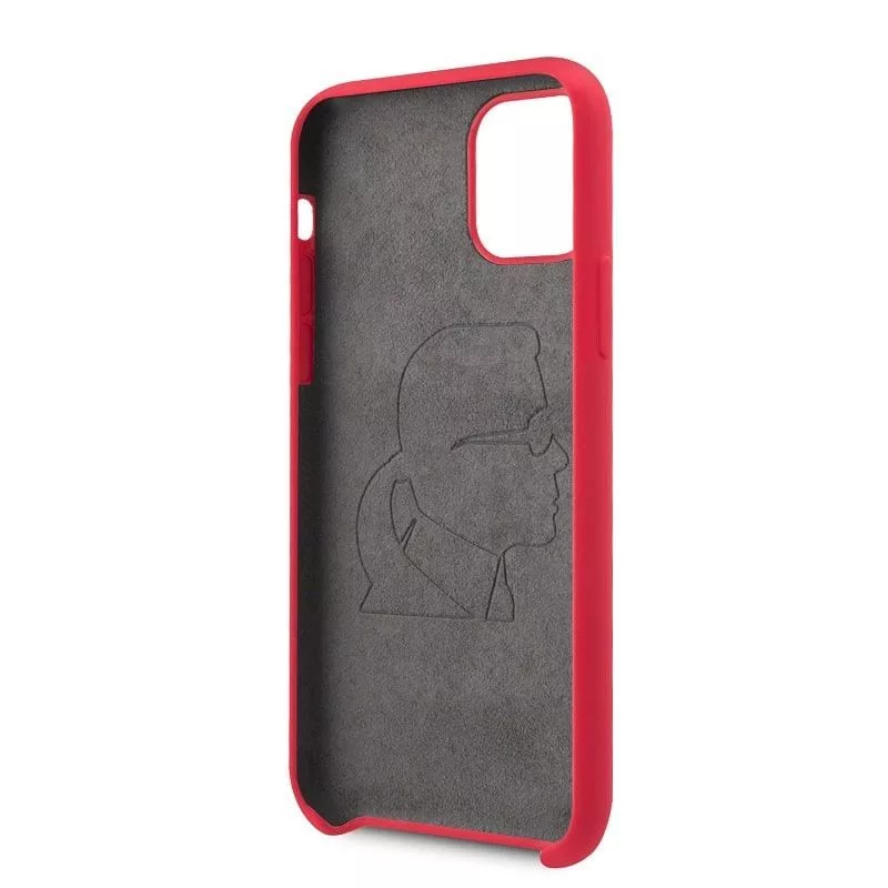 Karl Lagerfeld Iconic Body Cover für Apple iPhone 11 Pro - Rot