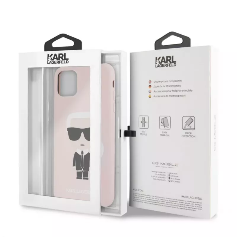 Karl Lagerfeld Apple iPhone 11 Pro Max Silicone Fullbody Ikonic Pink Pink