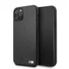 BMW Apple iPhone 11 Pro Hardcase Glattes PU-Leder Schwarz