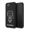 Karl Lagerfeld Apple iPhone 11 Pro Silikon Ikonik White Outline Black Back Cover