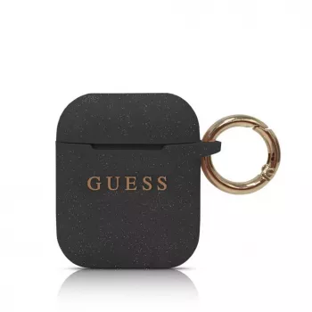 Guess Silikonhülle für AirPods 1/2 Schwarz