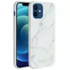 Guess Apple iPhone 12 mini 5,4 inch PC/TPU Marble Cover Weiß
