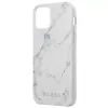 Guess Apple iPhone 12 mini 5,4 inch PC/TPU Marble Cover Weiß