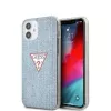 Guess Apple iPhone 12 mini 5,4'' PC/TPU Denim Triangle Cover Hellblau