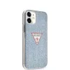 Guess Apple iPhone 12 mini 5,4'' PC/TPU Denim Triangle Cover Hellblau