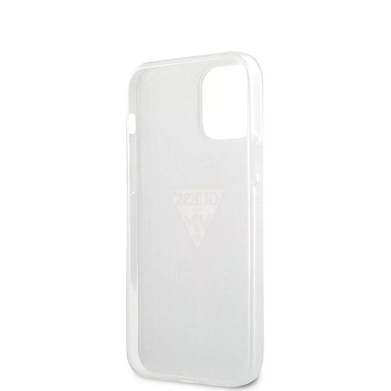 Guess Apple iPhone 12 mini 5,4'' PC/TPU Denim Triangle Cover Hellblau