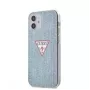 Guess Apple iPhone 12 mini 5,4'' PC/TPU Denim Triangle Cover Hellblau