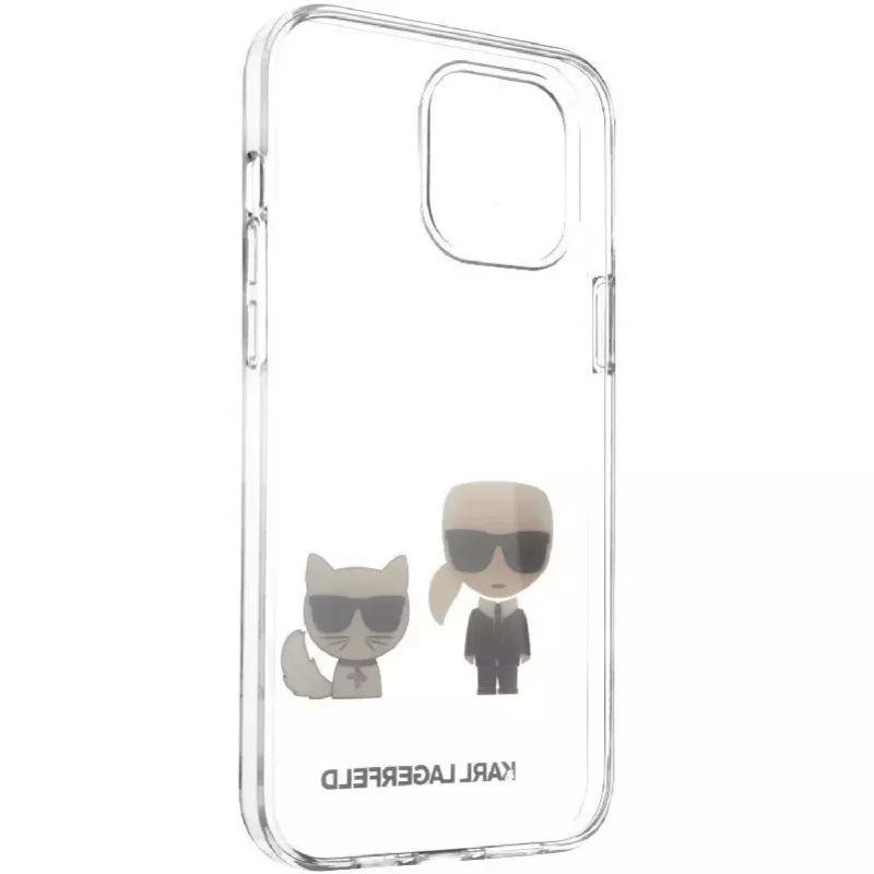 Karl Lagerfeld Apple iPhone 12 mini 5,4 Zoll PC/TPU Karl & Choupette Cover Transparent
