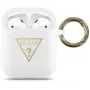 Guess Apple AirPods Triangle Silicone Case Weiß