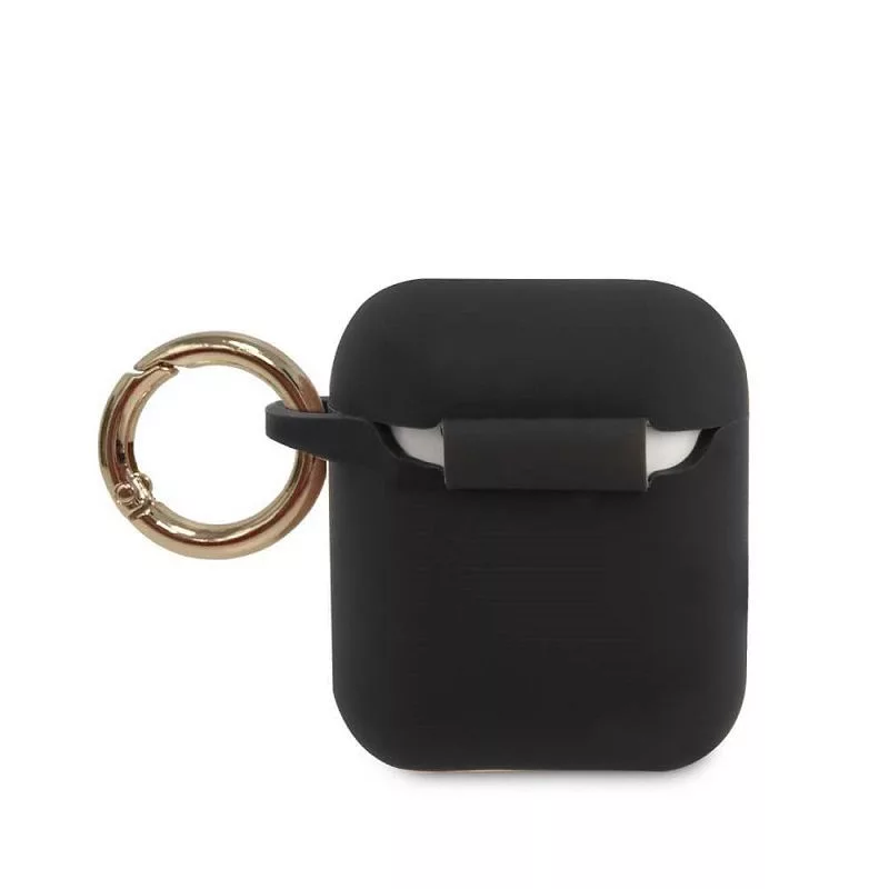 Guess Triangle Silicone Case für AirPods Pro (1. & 2. Gen) - Schwarz