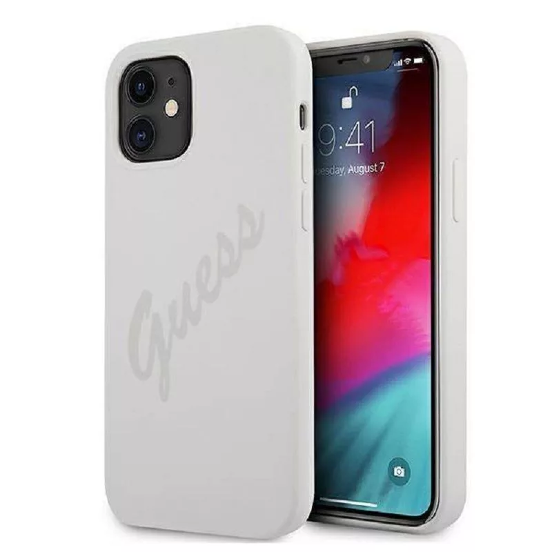 Guess Apple iPhone 12 Mini 5.4 Zoll Vintage Cover Cream