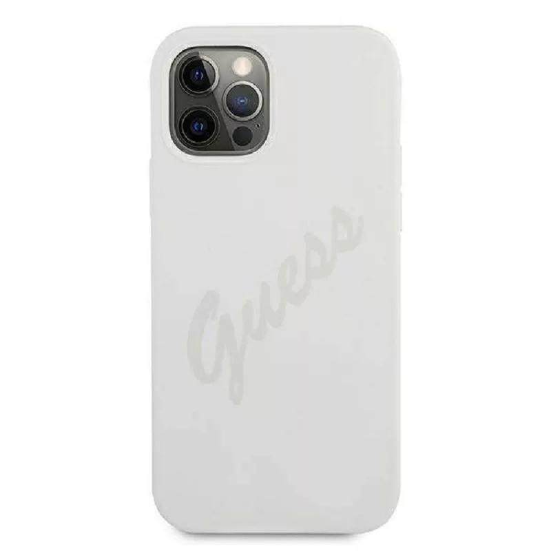 Guess Apple iPhone 12 Pro Max 6,7 Zoll Vintage Cover Cream