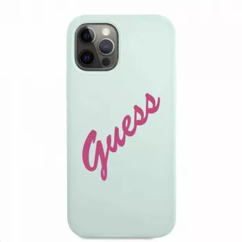Guess Apple iPhone 12 Pro Max 6,7 inch Fuschia Cover Blue