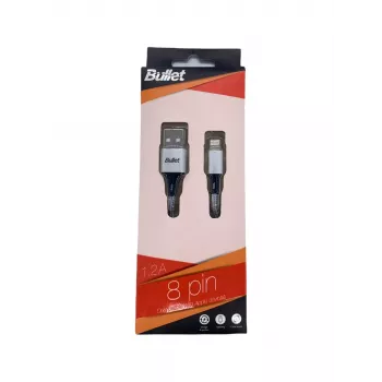 BULLET Lightning auf USB-A Kabel 1m, 2,4A Weiß