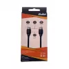 BULLET USB-C auf USB-C Kabel 1m, 2,4A Schwarz