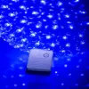 iLike Dekorative LED-Lichtkugel mit Blumen 300 LEDs Blau 25 cm