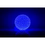 iLike Dekorative LED-Lichtkugel mit Blumen 300 LEDs Blau 25 cm