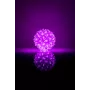 LED-Dekokugel mit Blumenmuster 50 LEDs 11 cm Lila