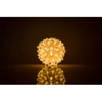 ILIKE Bumba ar puķēm RS-208 50LED D-11cm Warm White Dekorative LED-Lichtkugel