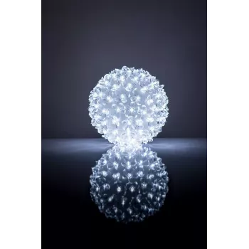 iLike Bumba ar puķēm RS-209 100LED D-14cm Weiß Dekorative LED-Leuchte