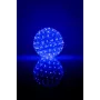 iLike RS-209 Dekorative Lichtkugel mit Blumenmuster 100 LED Blau 14 cm