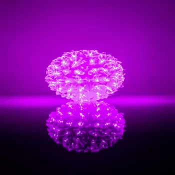iLike Bumba ar puķēm RS-214 80LED D-13cm Purple Dekorative LED-Leuchte