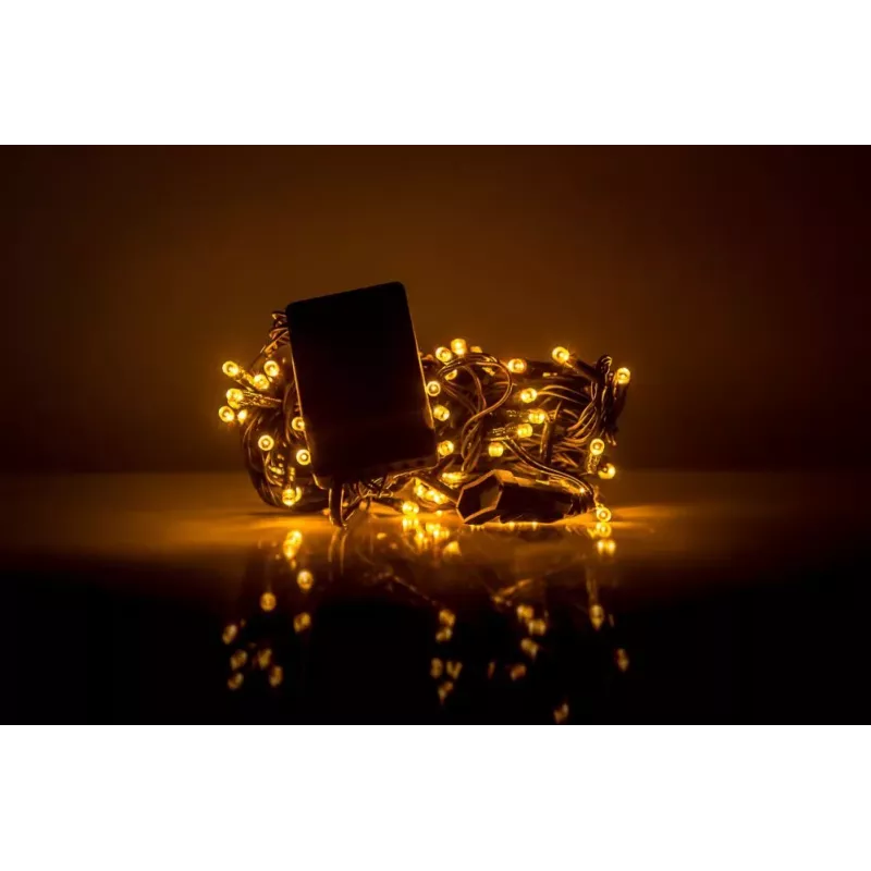 iLike RS-111YLW Weihnachtslichterkette 100 LED 7m Gelb