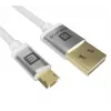 Evelatus Universal-Datenkabel Micro USB EDC02 Dual Side Gold Plated Connectors White